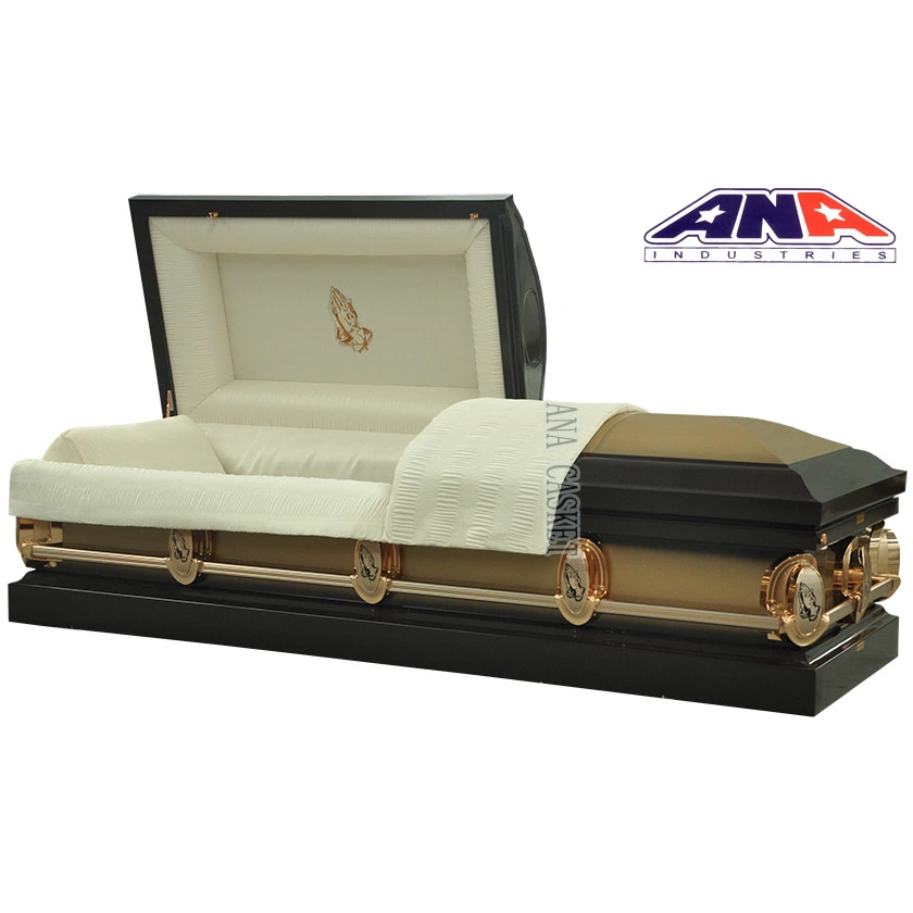 Ana 20ga Square Corner Steel Casket for Funeal Products