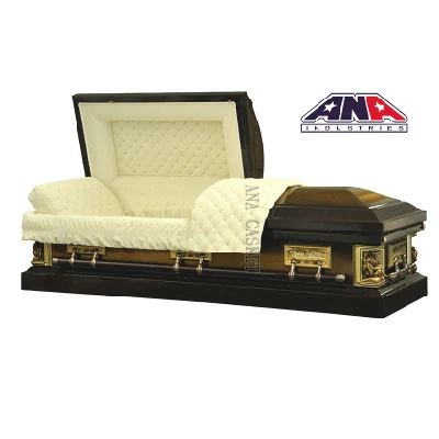 Ana China Professional Funeral Supplies Pieta Ataúd personalizado 18ga Distribuidores de ataúdes de metal